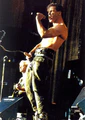 Till with the squirting fake penis during "Das alte Leid"