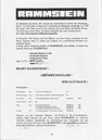An info sheet which is thought to have come with the tape.