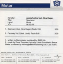 Promotional sheet