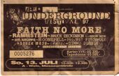 13.07.1997 Ticket Underground Festival, Wels, Austria