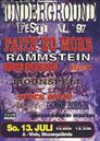 13.07.1997 Poster Underground Festival, Wels, Austria